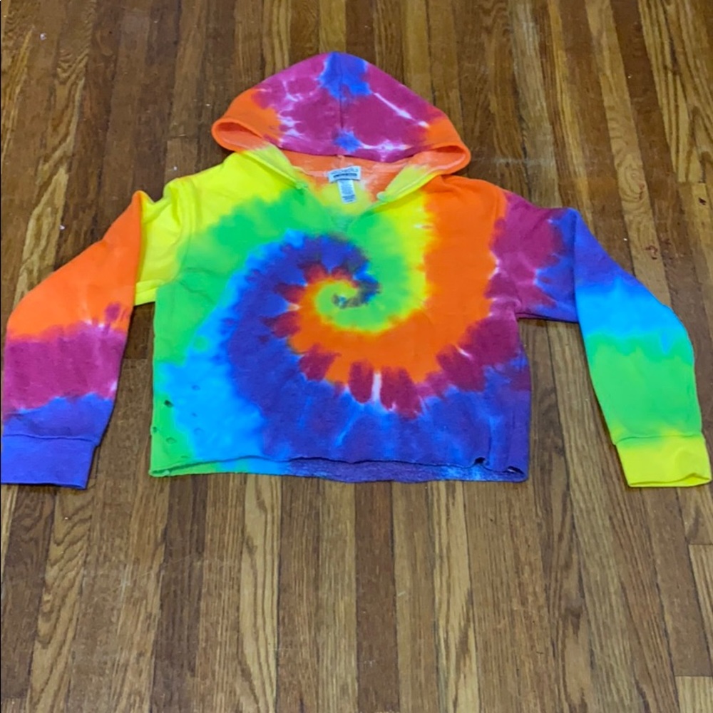 Hollyworld by Holly Green TYE DYE crop sweater